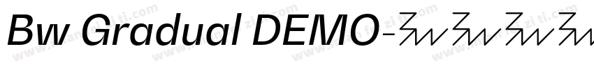 Bw Gradual DEMO字体转换